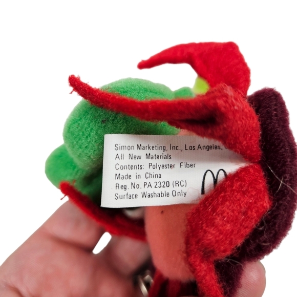 Vintage McDonald's Disney Little Mermaid Sebastian Plush Christmas Ornament - Picture 6 of 9